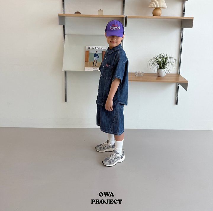【予約】７bu linen denim pants / owa (S-JL)
