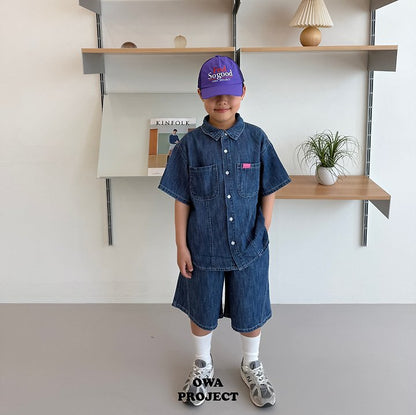 【予約】７bu linen denim pants / owa (S-JL)