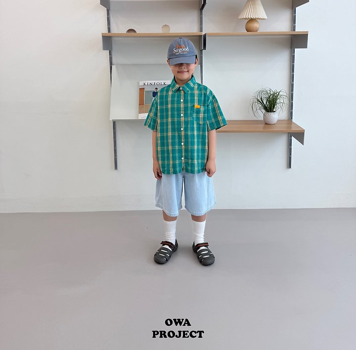 【予約】７bu linen denim pants / owa (S-JL)