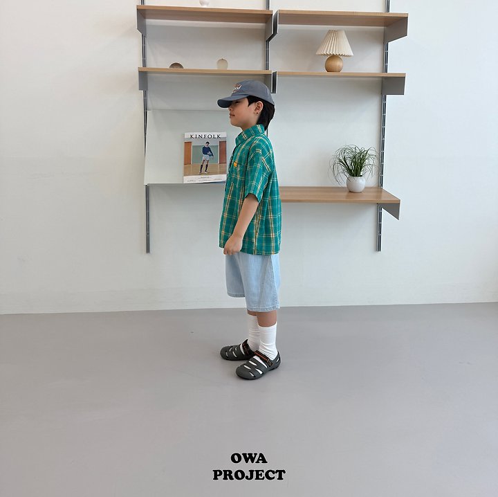 【予約】７bu linen denim pants / owa (S-JL)