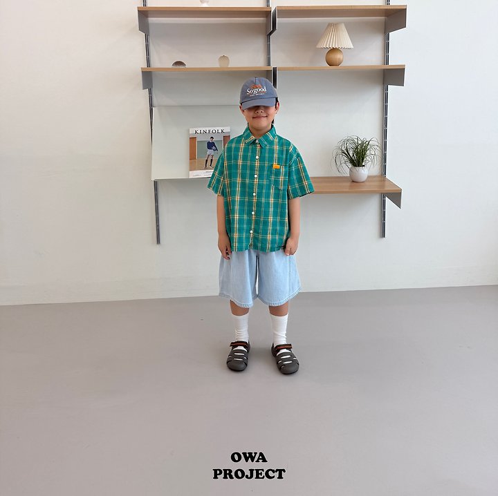 【予約】７bu linen denim pants / owa (S-JL)