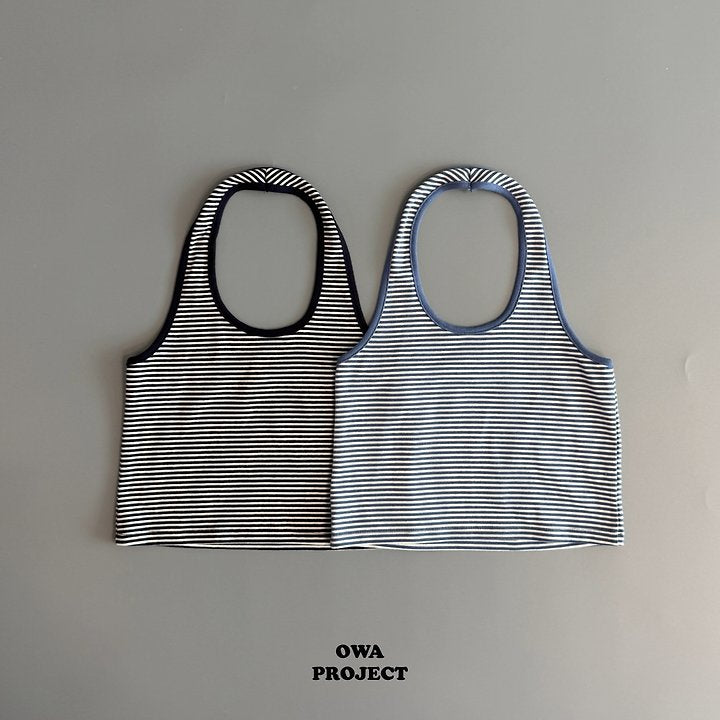 【予約】border halter sleeveless / owa (S-JS)