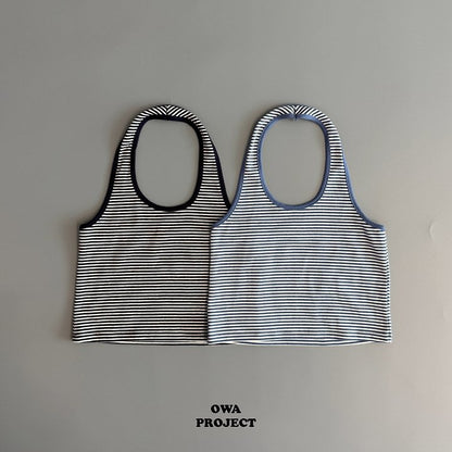 【予約】border halter sleeveless / owa (S-JS)