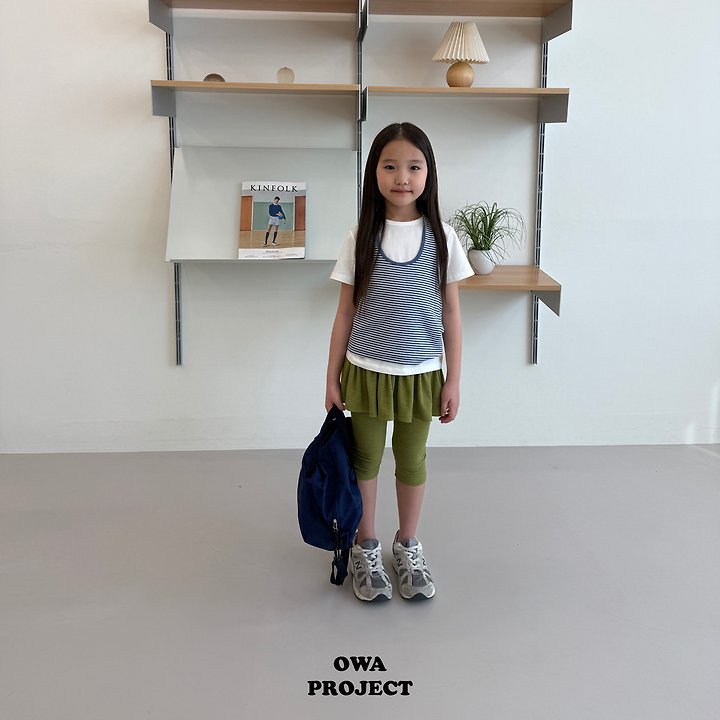 【予約】border halter sleeveless / owa (S-JS)