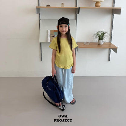 【予約】pleats frill T / owa (S-JS)주름프릴티