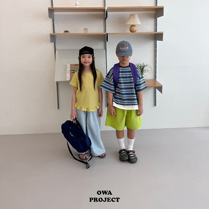 【予約】pleats frill T / owa (S-JS)주름프릴티