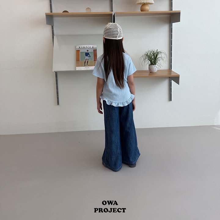 【予約】pleats frill T / owa (S-JS)주름프릴티