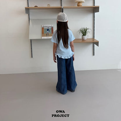 【予約】pleats frill T / owa (S-JS)주름프릴티