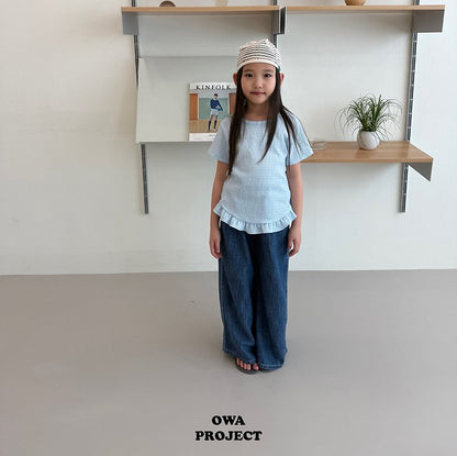 【予約】pleats frill T / owa (S-JS)주름프릴티