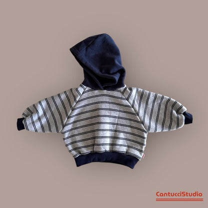 【予約】beat bicolor hoodie  / cantucci studio (XS-XL)