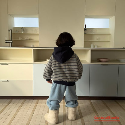 【予約】beat bicolor hoodie  / cantucci studio (XS-XL)