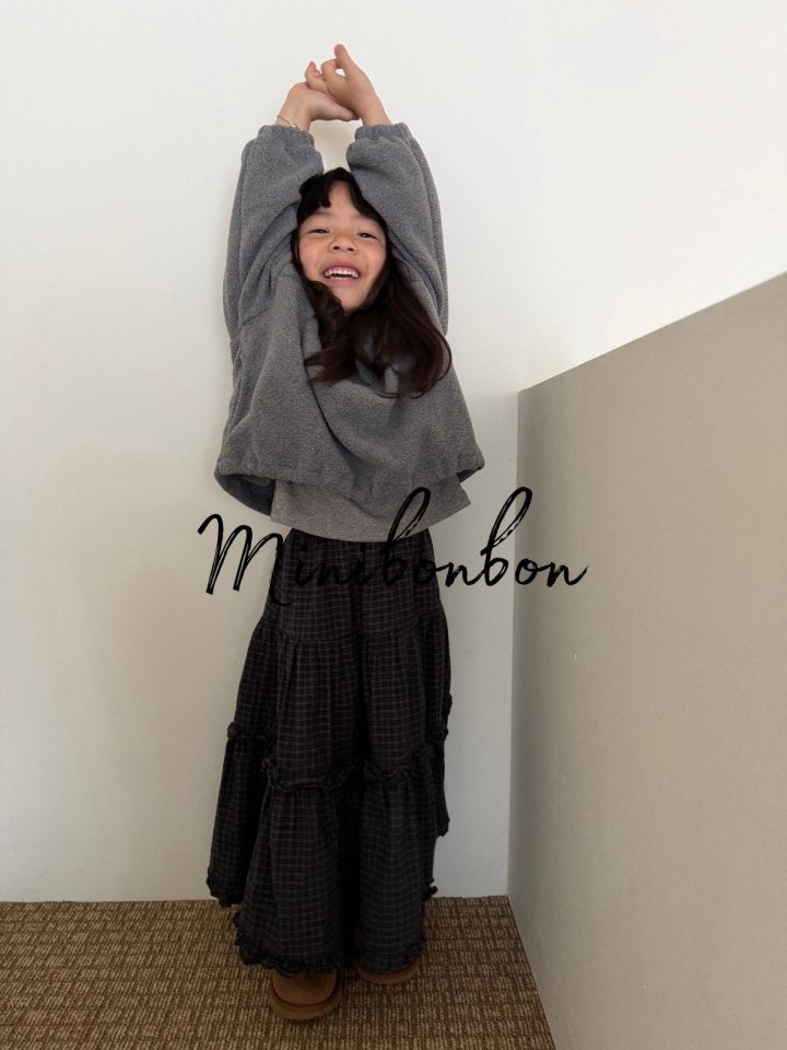 【予約】hood half zip up  / minibonbon (XS-JL)