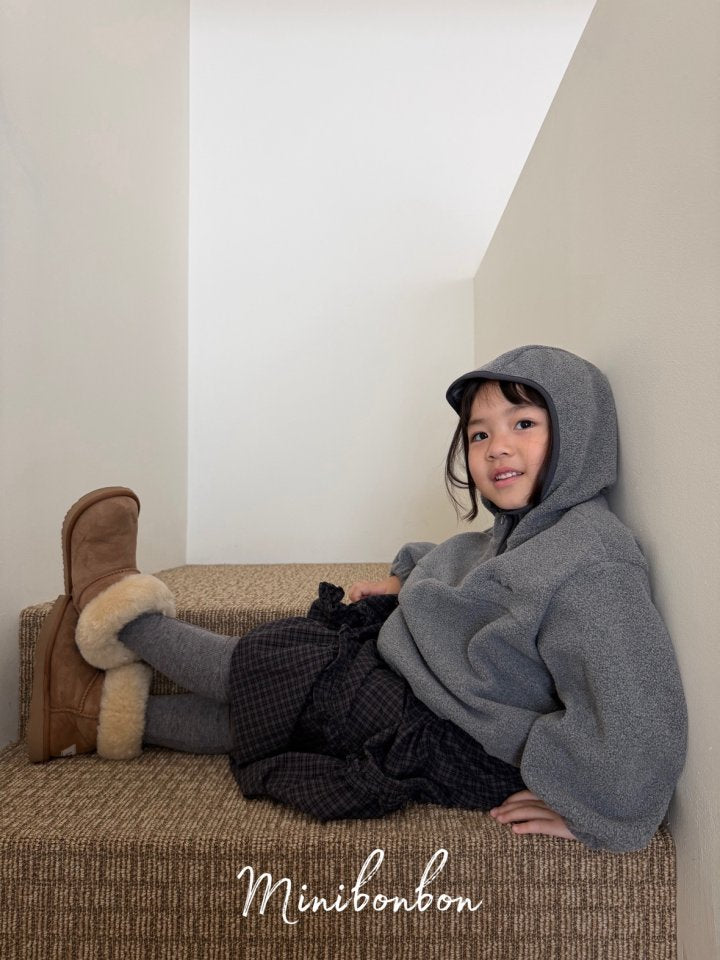 【予約】hood half zip up  / minibonbon (XS-JL)