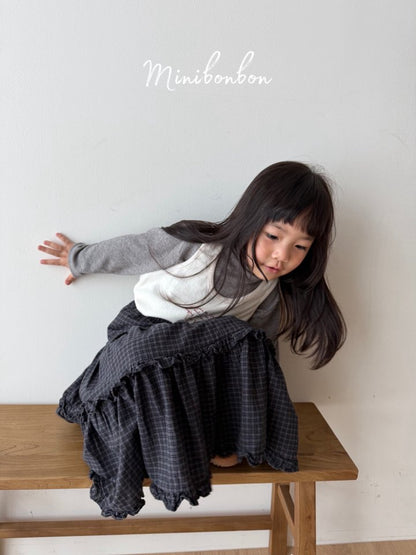 【予約】winter skirt / minibonbon (XS-JS,MOM)