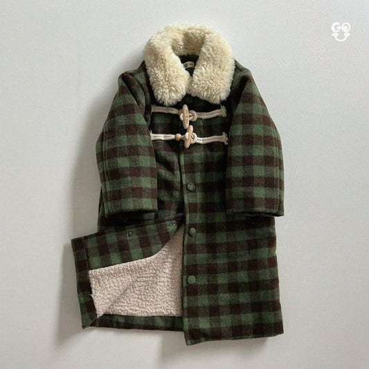 【予約】check coat / gou (XS-JL) 사각코트