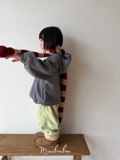 【予約】hood half zip up  / minibonbon (XS-JL)