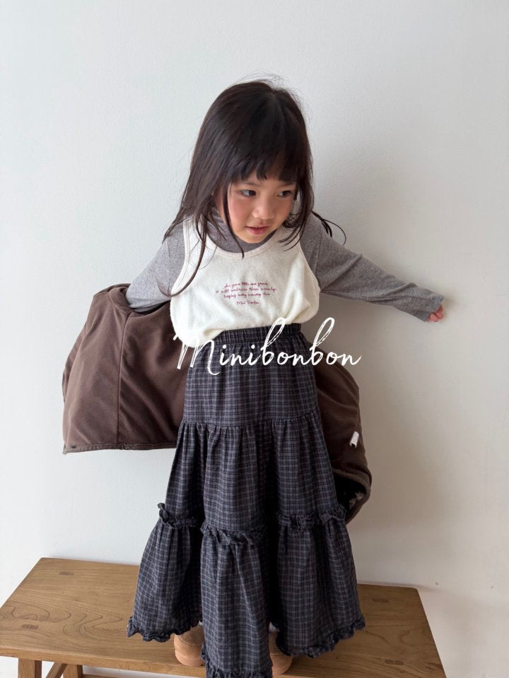 【予約】winter skirt / minibonbon (XS-JS,MOM)