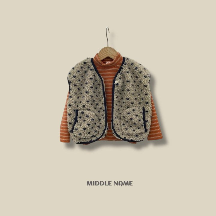 【予約】boa vest / middle name (S-JM) 덤블