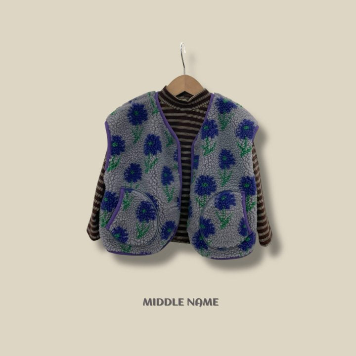 【予約】boa vest / middle name (S-JM) 덤블