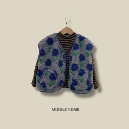 【予約】boa vest / middle name (S-JM) 덤블