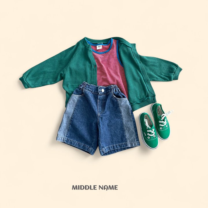 【予約】summer patch cardigan / middle nameS-JM