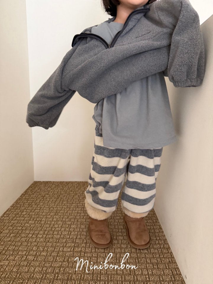 【予約】hood half zip up  / minibonbon (XS-JL)