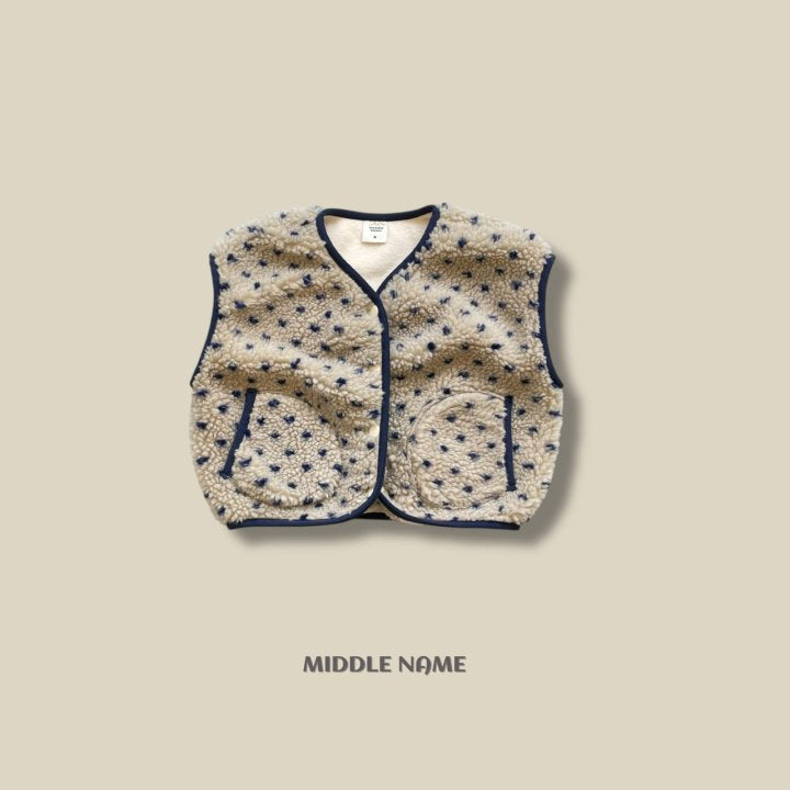 【予約】boa vest / middle name (S-JM) 덤블