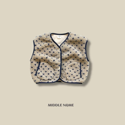 【予約】boa vest / middle name (S-JM) 덤블
