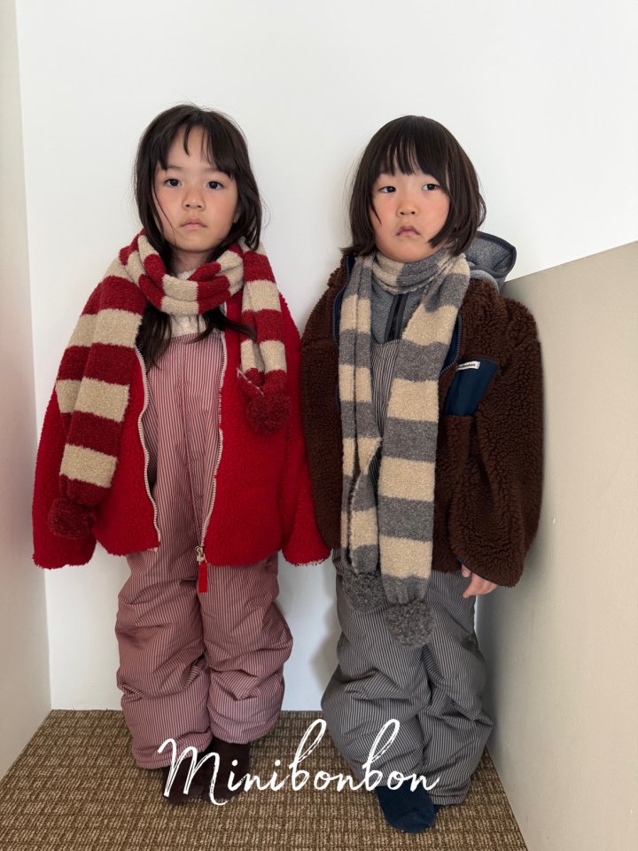 【予約】border muffler  / minibonbon