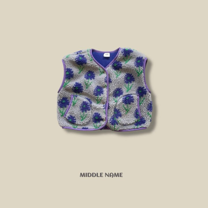 【予約】boa vest / middle name (S-JM) 덤블