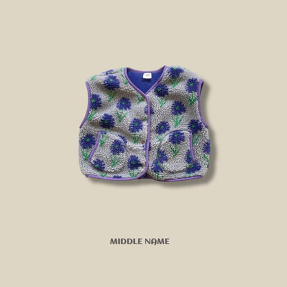 【予約】boa vest / middle name (S-JM) 덤블