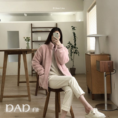 【予約】kinder fleece jacket  / here i am 1 (mom, dad)