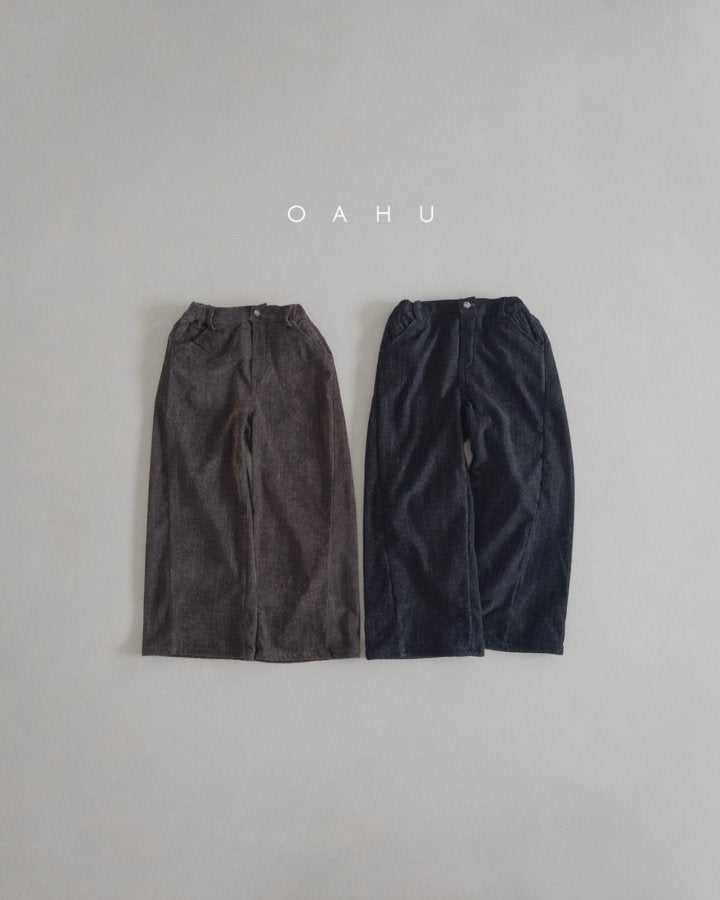 【予約】curve velvet pants / oahu (S-JXL)