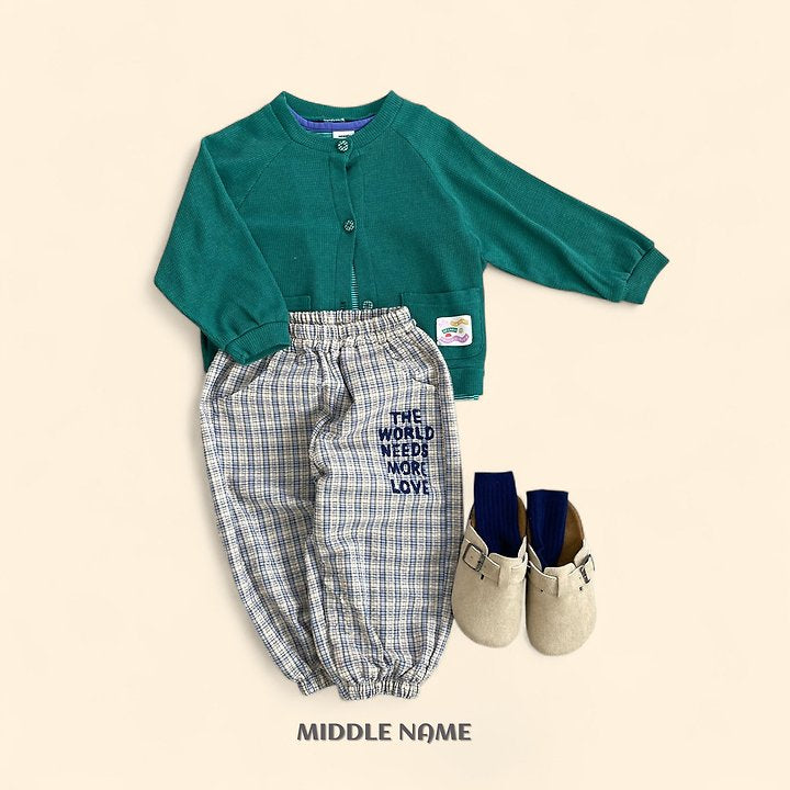 【予約】summer patch cardigan / middle nameS-JM