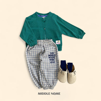 【予約】summer patch cardigan / middle nameS-JM