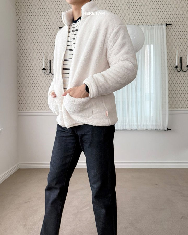 【予約】kinder fleece jacket  / here i am 1 (mom, dad)