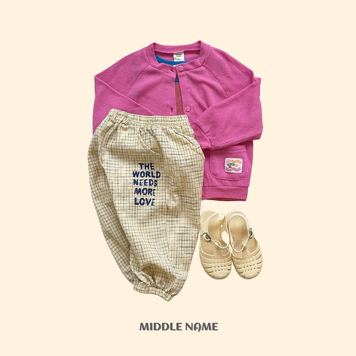 【予約】summer patch cardigan / middle nameS-JM