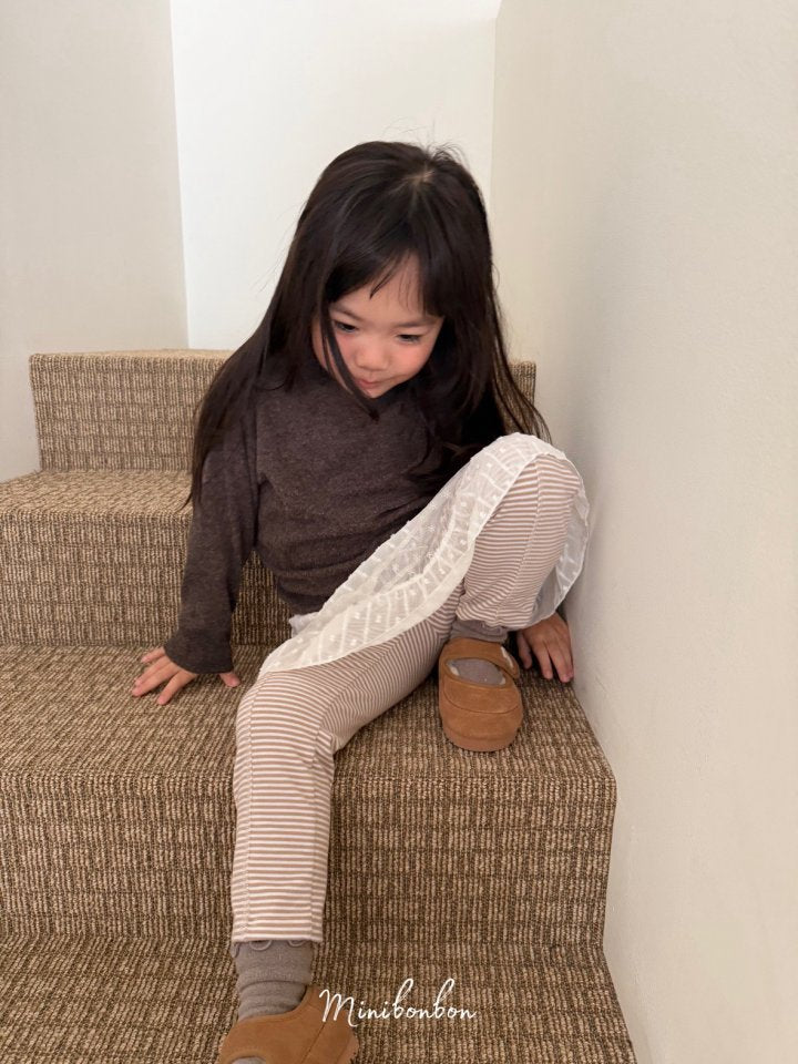 【予約】Edward leggings  / minibonbon (XS-JL)