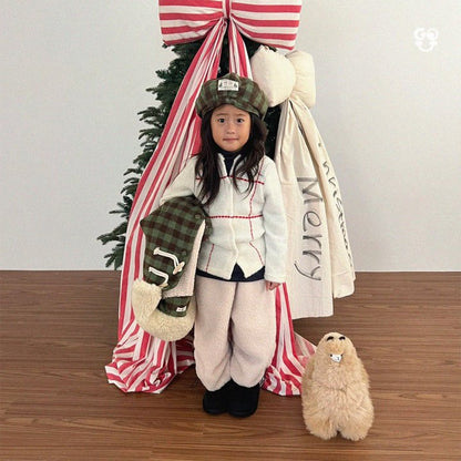 【予約】check coat / gou (XS-JL) 사각코트