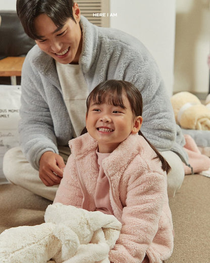 【予約】kinder fleece jacket  / here i am 1 (mom, dad)