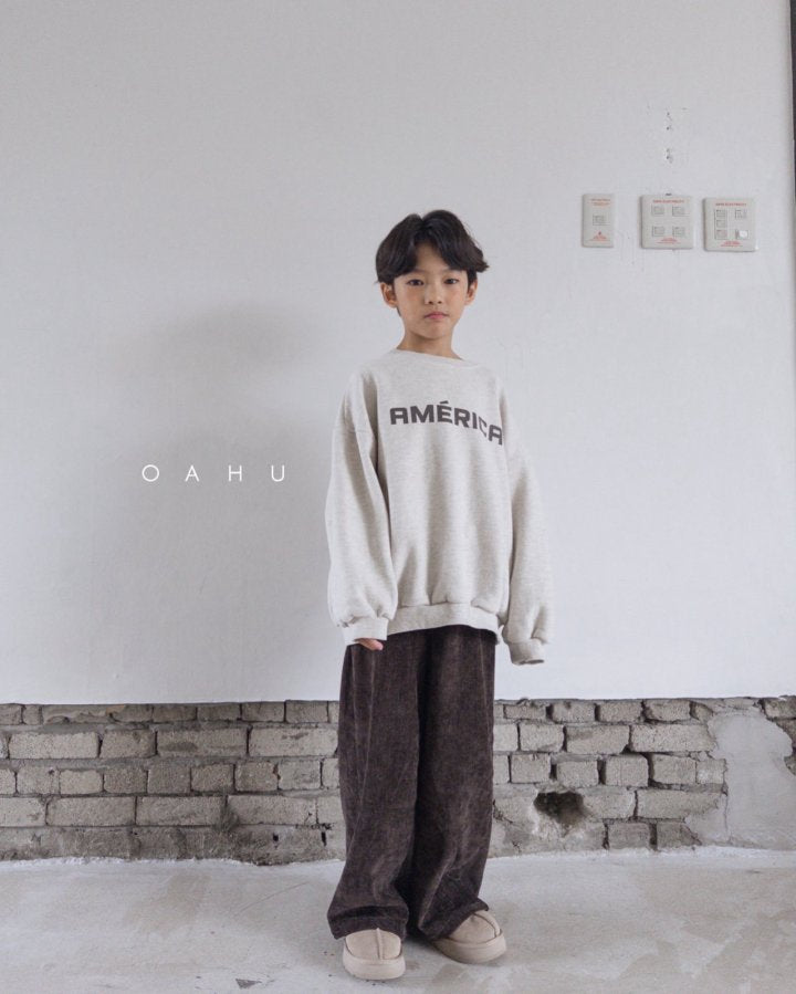 【予約】curve velvet pants / oahu (S-JXL)