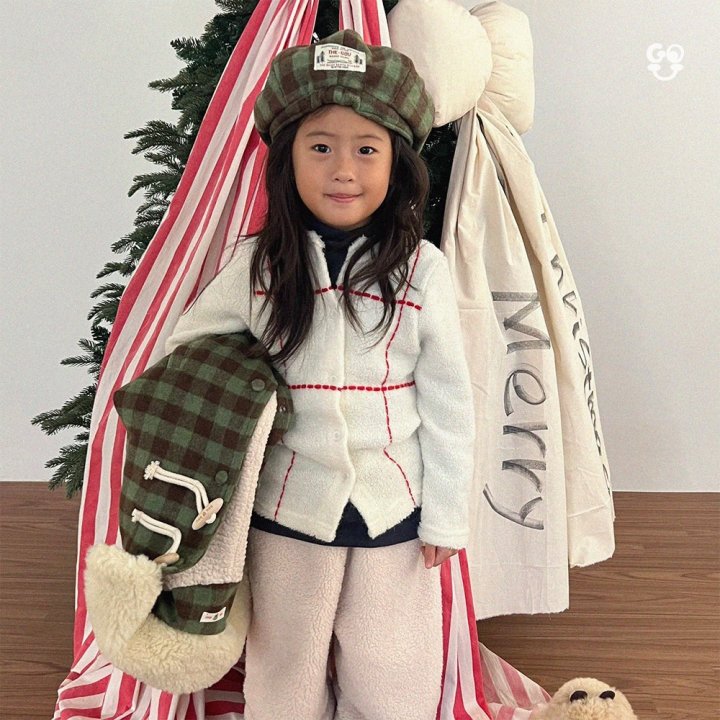 【予約】check coat / gou (XS-JL) 사각코트