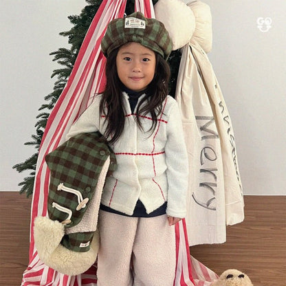 【予約】check coat / gou (XS-JL) 사각코트