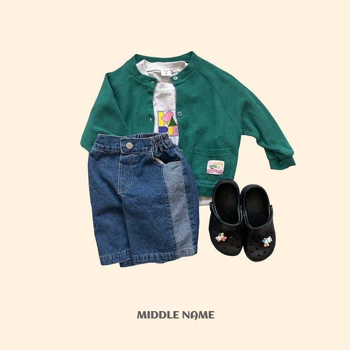 【予約】summer patch cardigan / middle nameS-JM