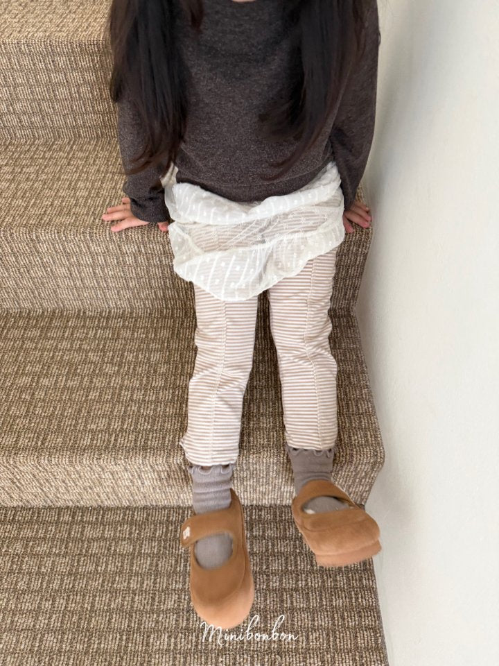 【予約】Edward leggings  / minibonbon (XS-JL)