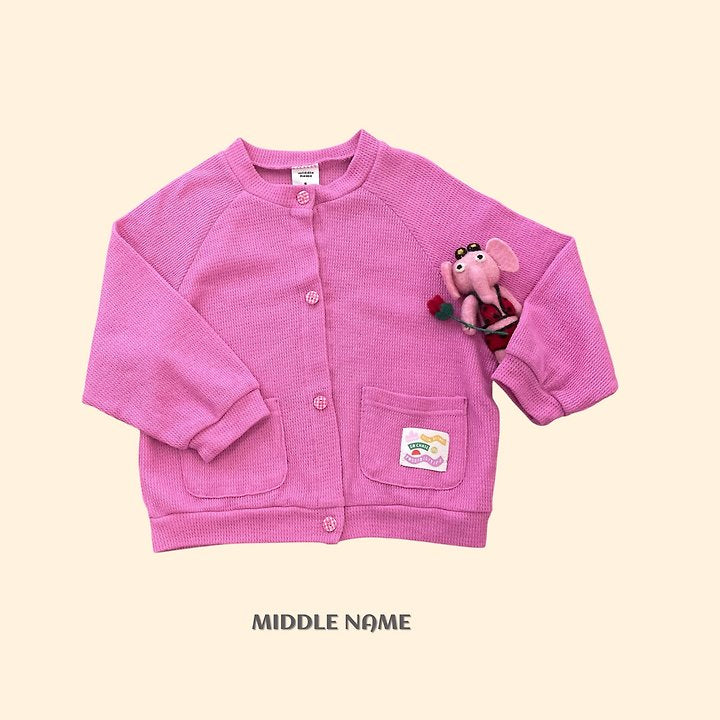 【予約】summer patch cardigan / middle nameS-JM