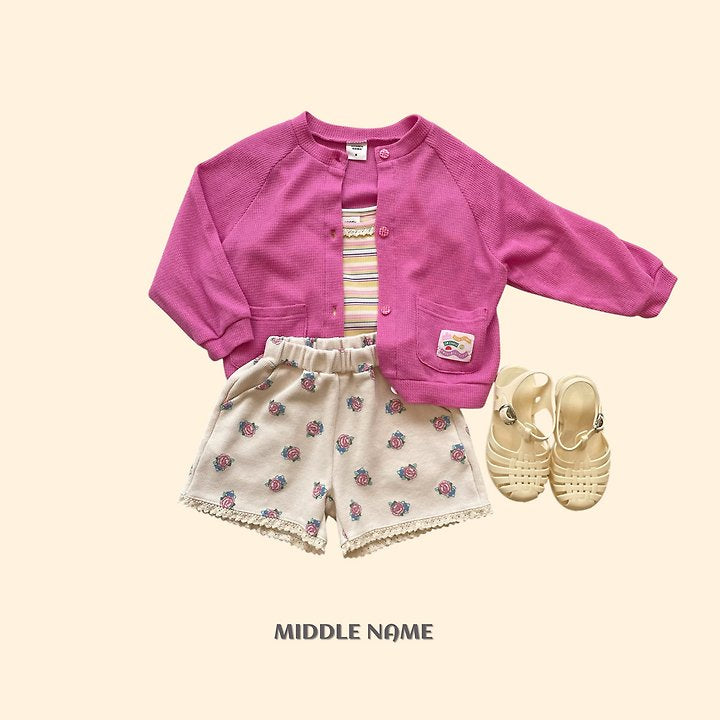 【予約】summer patch cardigan / middle nameS-JM