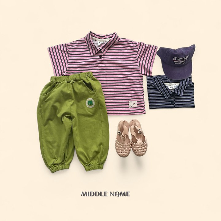 【予約】patch collar T / middle nameS-JM