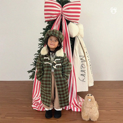 【予約】check coat / gou (XS-JL) 사각코트