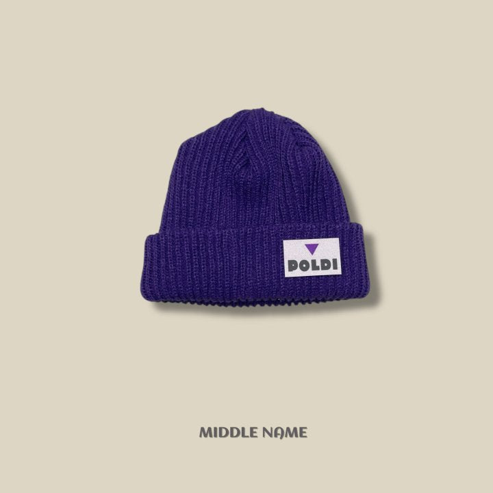 【予約】knit patch beanie  / middle name